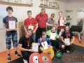 Vilniaus miesto mokyklų žaidynių svarsčių kilnojimo varžybų pirmosios vietos laimėtojai